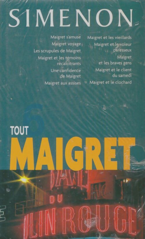 Livrenpoche : Tout Maigret Tome VI - Georges Simenon - Livre