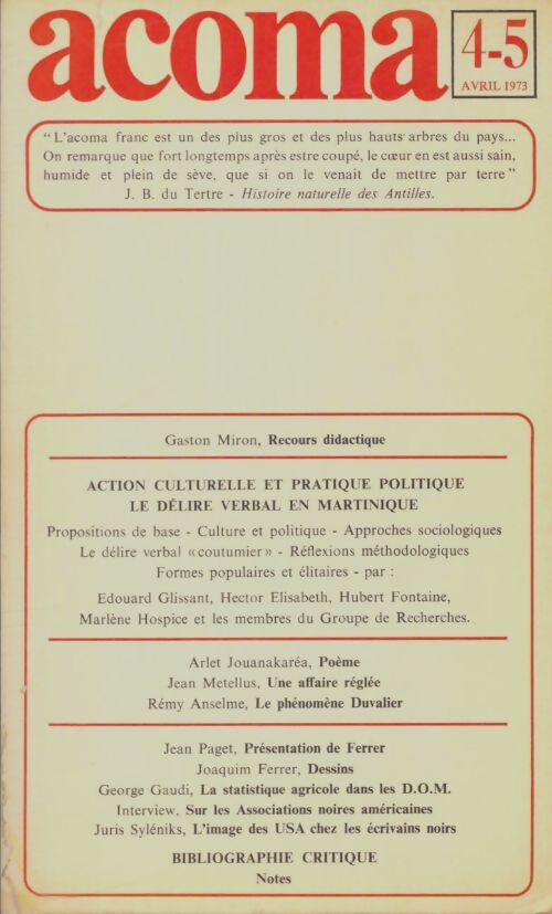 Livrenpoche : Acoma n°4-5 - Collectif - Livre