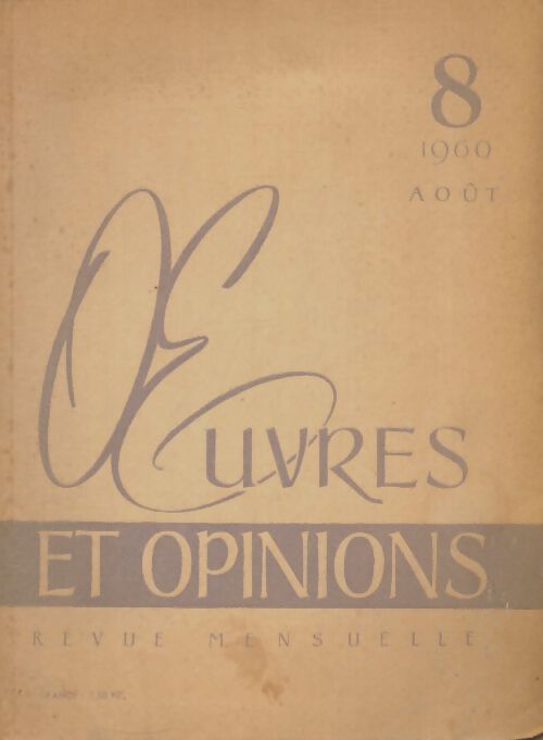 Livrenpoche : Oeuvres et opinions n°8 - Collectif - Livre