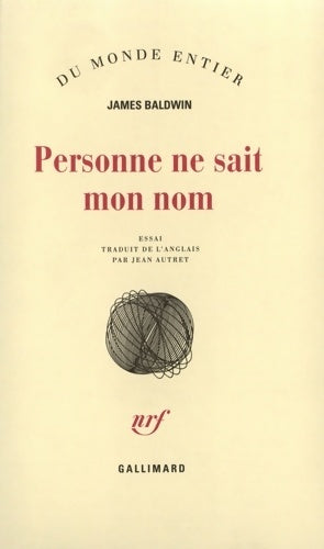 Livrenpoche : Personne ne sait mon nom - James Baldwin - Livre