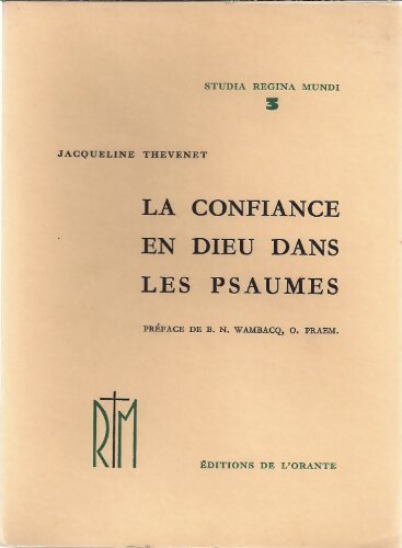 Livrenpoche : La confiance en dieu dans les psaumes - Jacqueline Thévenet - Livre