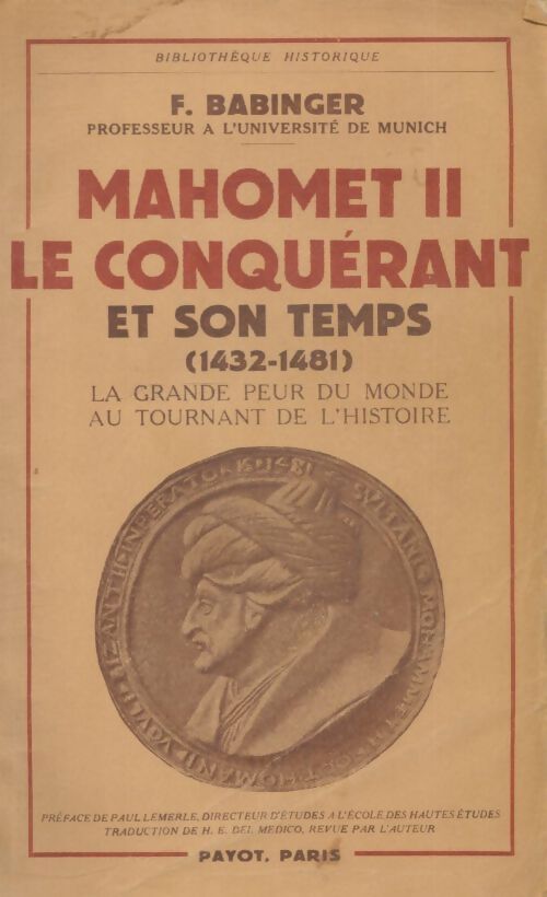 Livrenpoche : Mahomet II le conquérant - F Babinger - Livre