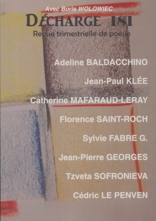 Livrenpoche : Décharge n°181 - Collectif - Livre