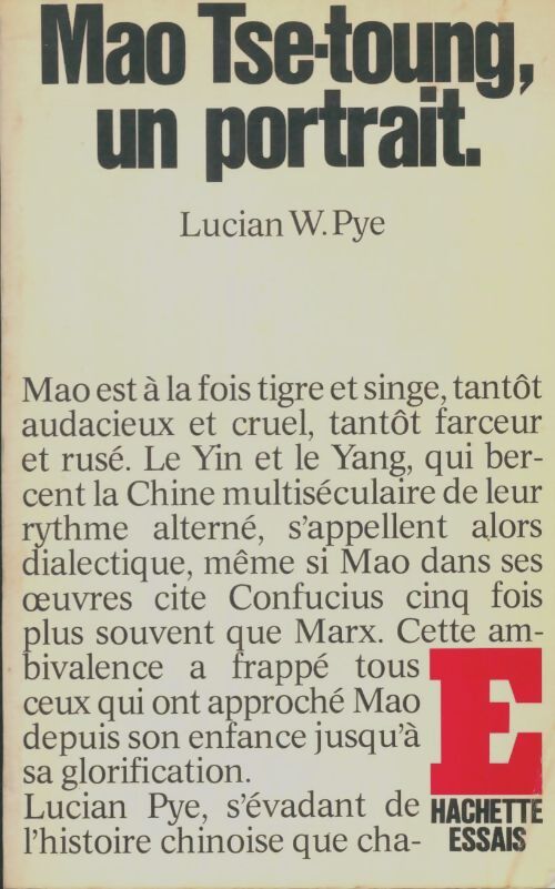Livrenpoche : Mao Tse-Toung, un portrait - Lucian W. Pye - Livre