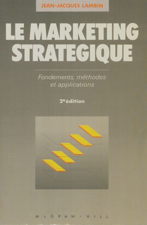 Livrenpoche : Le marketing stratégique  - Jean-Jacques Lambin - Livre