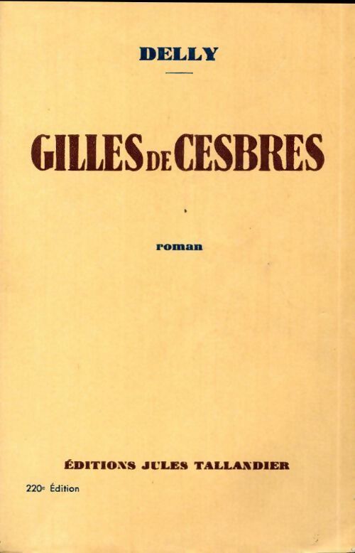 Livrenpoche : Gilles de Cesbres - Delly - Livre