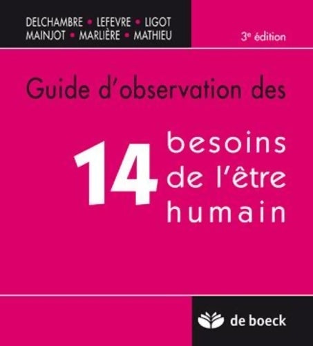 Livrenpoche : Guide d'observation des 14 besoins de l'être humain - Collectif - Livre