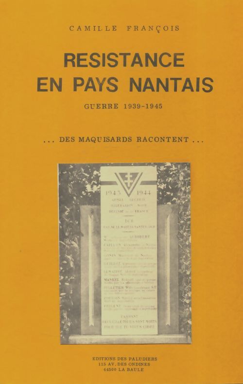 Livrenpoche : Résistance en pays nantais - Camille François - Livre