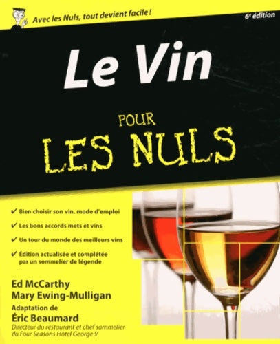 Livrenpoche : Vin 6e Pour les Nuls + Livret accords mets et vins - Ed Mccarthy - Livre