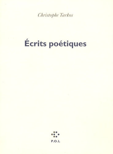 Livrenpoche : Écrits poétiques - Christophe Tarkos - Livre