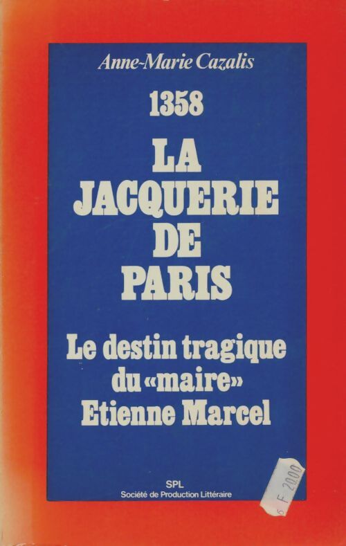 Livrenpoche : 1358 la jacquerie de Paris - Anne-Marie Cazalis - Livre