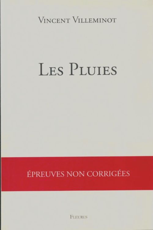 Livrenpoche : Les pluies - Vincent Villeminot - Livre