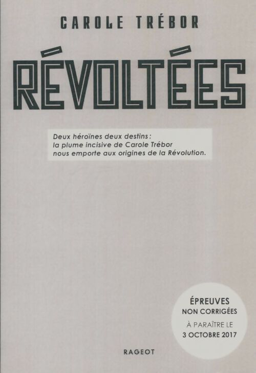 Livrenpoche : Révoltées - Carole Trébor - Livre