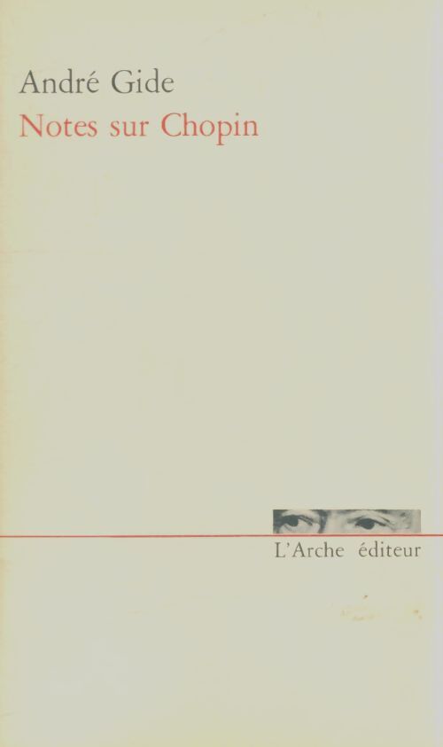 Livrenpoche : Notes sur Chopin - André Gide - Livre