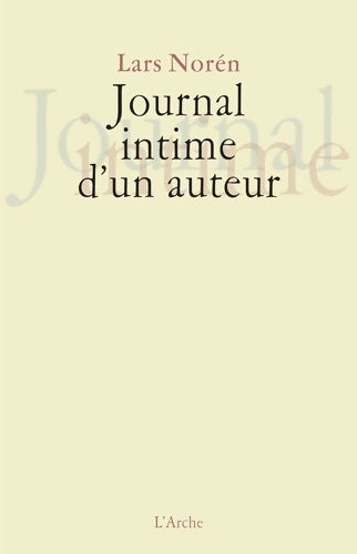 Livrenpoche : Journal intime d'un auteur - Lars Noren - Livre