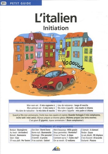 Livrenpoche : PG311 - L'italien : Initiation - Aedis - Livre