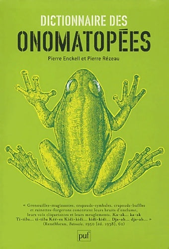 Livrenpoche : Dictionnaire des onomatopées - Pierre Rézeau, Pierre Enckell - Livre