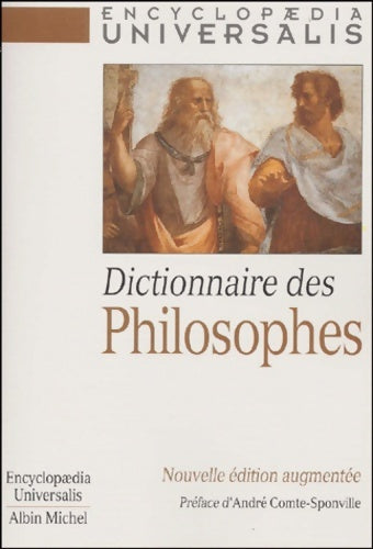 Livrenpoche : Dictionnaire des philosophes - André Comte Sponville - Livre
