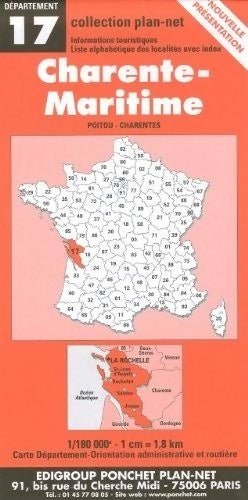 Livrenpoche : Carte routière : Charente-Maritime - Cartes Ponchet - Livre