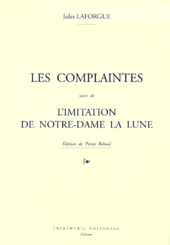 Livrenpoche : Les Complaintes - J. Laforgue - Livre