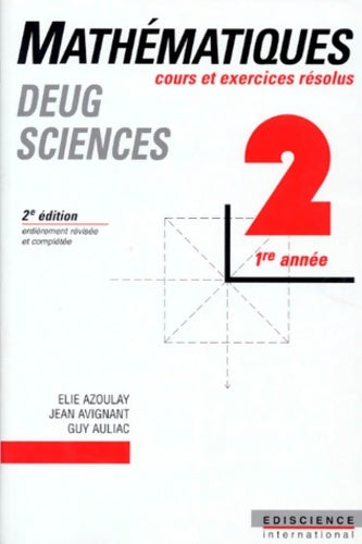 Livrenpoche : Mathématiques DEUG sciences 1re année Tome II - Azoulay - Livre