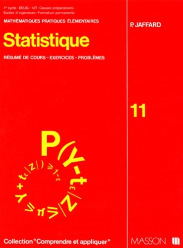 Livrenpoche : Statistique. Resume De Cours Exercices problèmes - P. Jaffard - Livre
