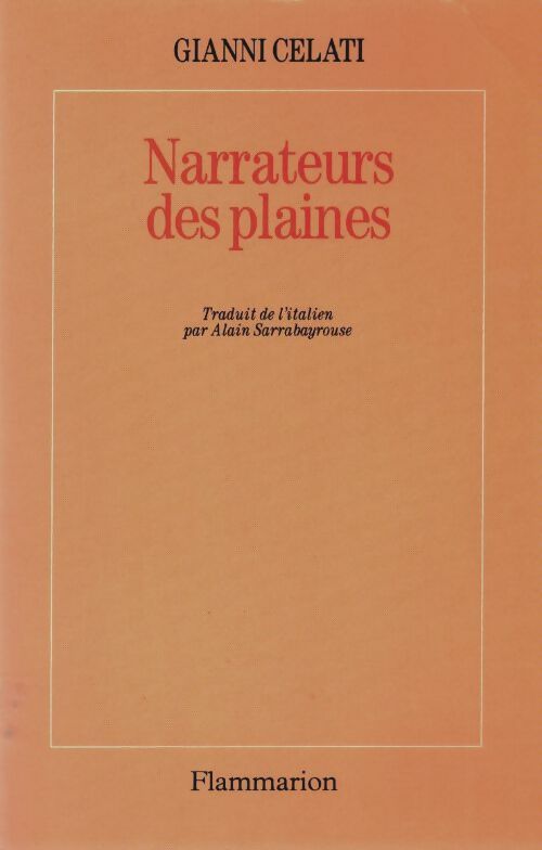 Livrenpoche : Narrateurs des plaines - Gianni Celati - Livre