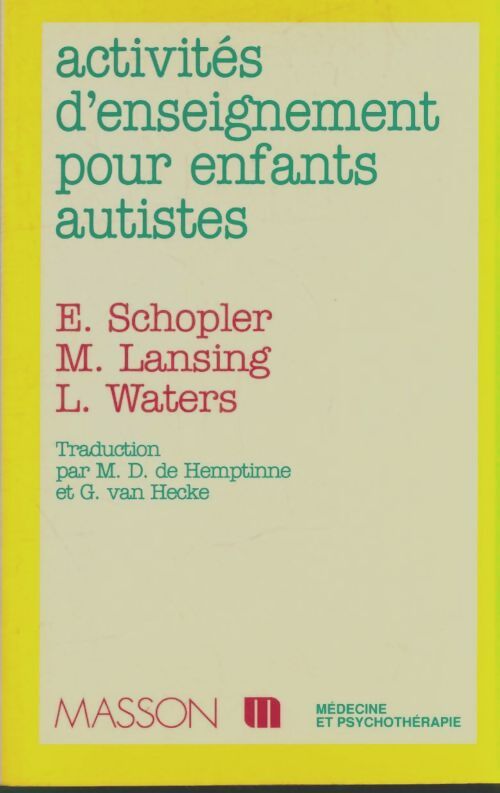 Livrenpoche : Activités d'enseignement pour enfants autistes - Lansing - Livre