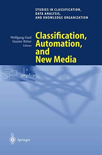 Livrenpoche : Classification, automation and new media - Wolfgang A. Gaul - Livre