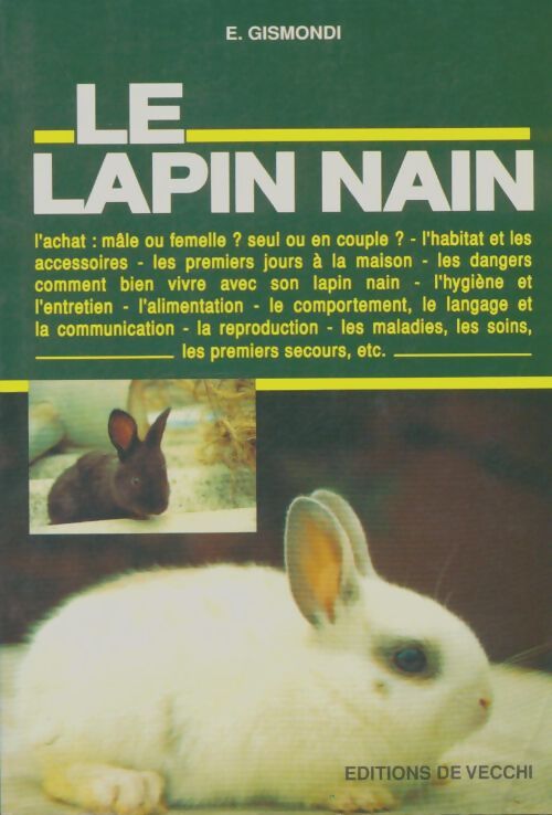 Livrenpoche : Le lapin nain - Elisabeth Gismondi - Livre