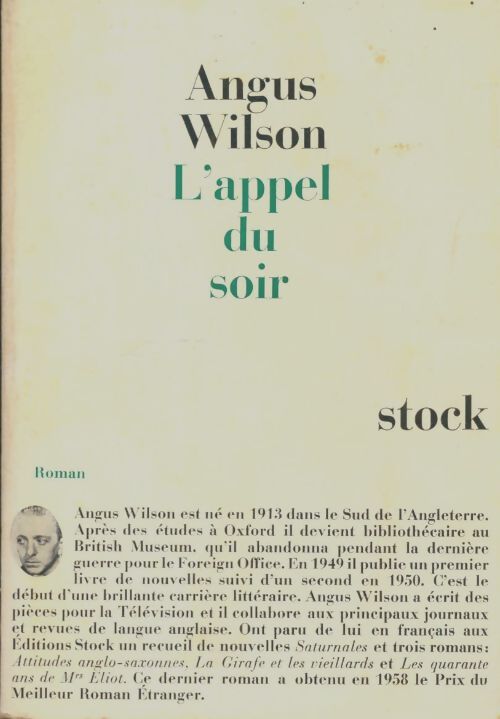 Livrenpoche : L'appel du soir - Angus Wilson - Livre