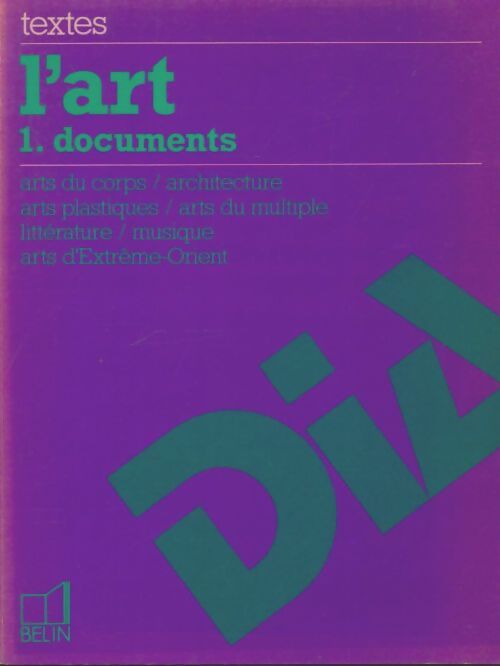 Livrenpoche : L'art Tome I : Documents - Elisabeth Caillet - Livre
