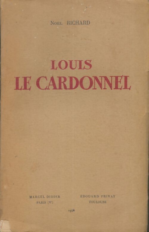 Livrenpoche : Louis Le Cardonnel - Noël Richard - Livre