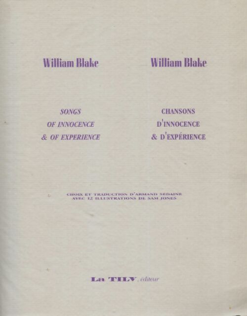 Livrenpoche : Chansons d'innocence et d'expérience - William Blake - Livre