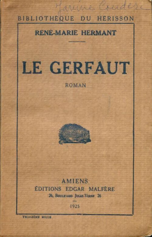 Livrenpoche : Le gerfaut - René-Marie Hermant - Livre