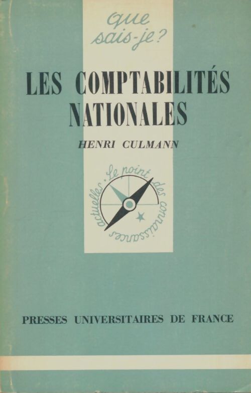 Livrenpoche : Les comptabilités nationales - Henri Culmann - Livre