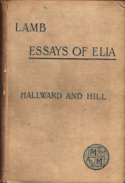 Livrenpoche : Essays of Elia - Charles Lamb - Livre