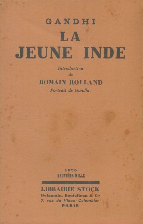 Livrenpoche : La jeune Inde - Mahatma Gandhi - Livre