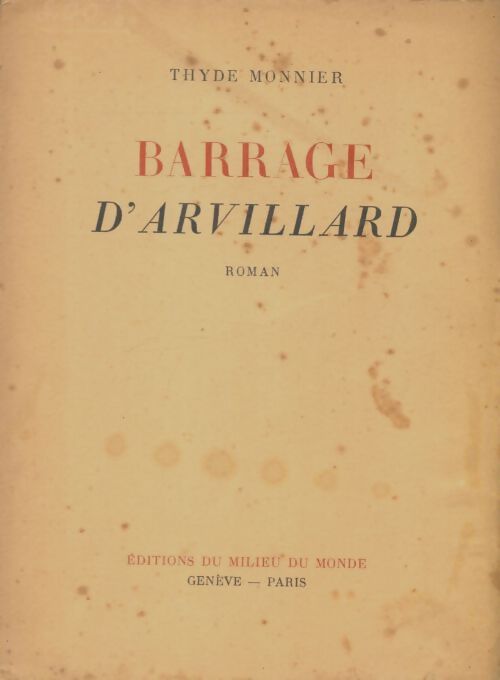 Livrenpoche : Barrage d'Arvillard - Thyde Monnier - Livre