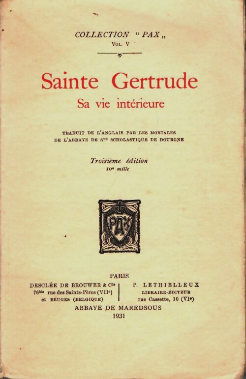 Livrenpoche : Sainte Gertrude - Collectif - Livre