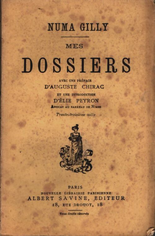 Livrenpoche : Mes dossiers - Numa Gilly - Livre