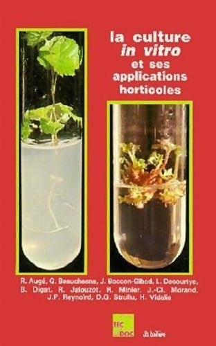 Livrenpoche : La culture in vitro et ses applications horticoles - Pascale HOLSCHNEIDER - Livre