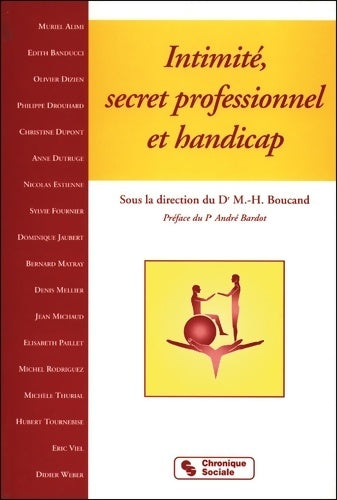 Livrenpoche : Intimité secret professionnel et handicap - Collectif - Livre