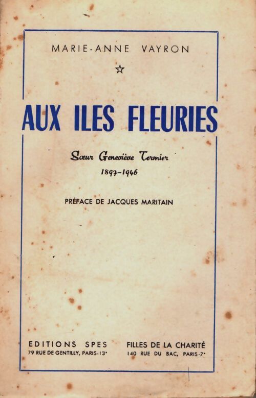 Livrenpoche : Aux îles fleuries - Marie-Anne Vayron - Livre