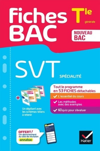 Livrenpoche : Fiches bac - SVT Terminale . Bac 2025 : Tout le programme en fiches de révision détachables - Sébastien Castillo - Livre