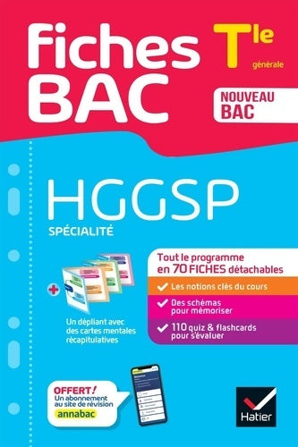 Livrenpoche : Fiches bac - HGGSP Terminale . Bac 2025 : Tout le programme en fiches de révision détachables - Christophe Clavel - Livre