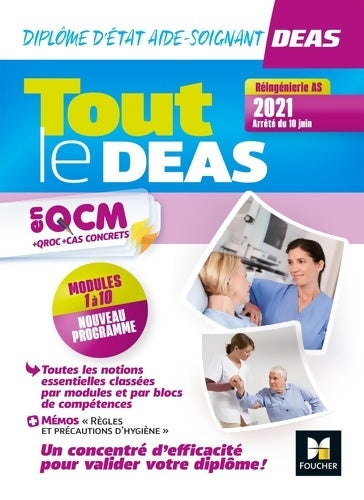 Livrenpoche : Tout le DEAS en QCM/QROC - IFAS - Diplôme d'État d'aide-soignant -4e ed- nouveau reférentiel 2021 - Hayat Abbadi - Livre
