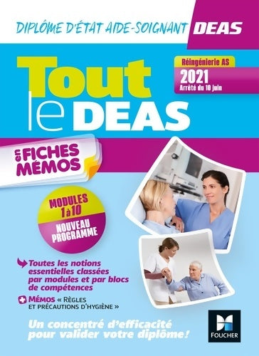 Livrenpoche : Tout le DEAS en fiches mémos - IFAS - Diplôme état Aide-Soignant 5è ed - Nouveau référentiel 2021 - Kamel Abbadi - Livre