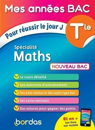 Livrenpoche : Mes Années BAC Cours - Exercices - Spécialité Maths Terminale - Fabien Aoustin - Livre
