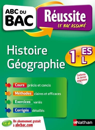 Livrenpoche : ABC du BAC Réussite Histoire-Géographie 1re ES-L - Ancien programme - Youns Zraezae - Livre